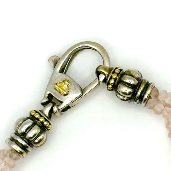 Lagos Rose Quartz Bracelet RARE - Picture 4 of 10